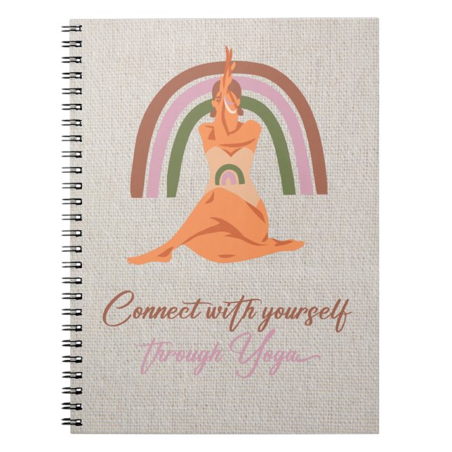 Caderno Espiral Conecte-se a si mesmo através do yoga (Frente)