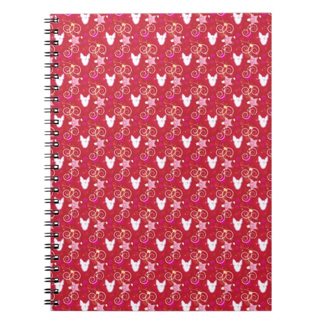 Caderno Espiral Confetti Diamond Bull Terrier (Frente)