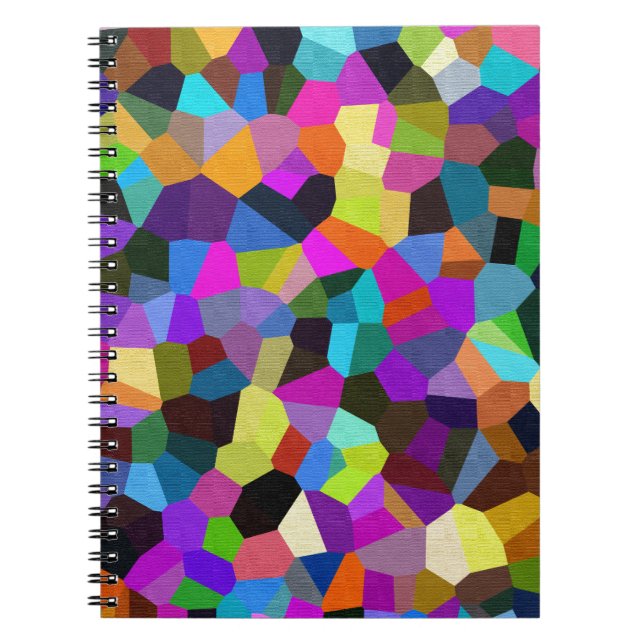 Caderno Espiral Confetti em Pedras de Joias (Frente)