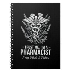 Caderno Espiral Confie em Mim, Sou um Farmacêutico Apothecary Vint