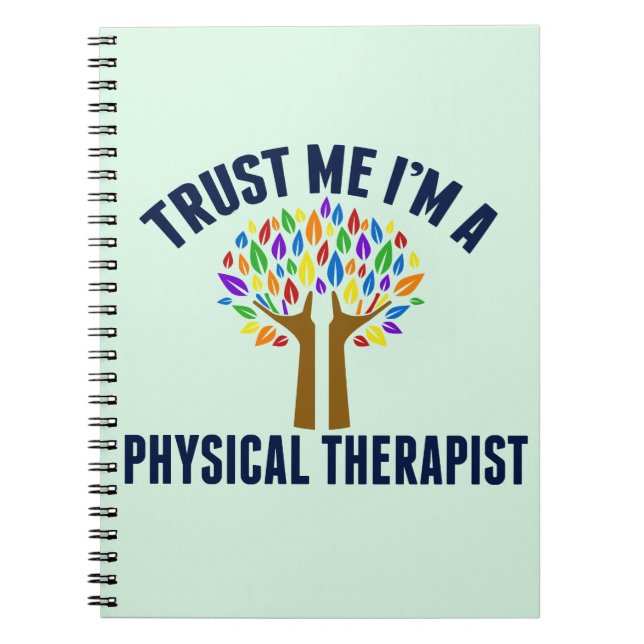 Caderno Espiral Confie em mim, sou um Terapista Físico (Frente)