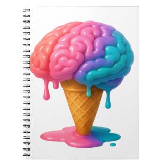 Caderno Espiral Congelamento cerebral: Ideias doces derretendo rap