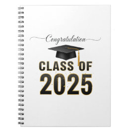 Caderno Espiral Congratulations Class of 2025