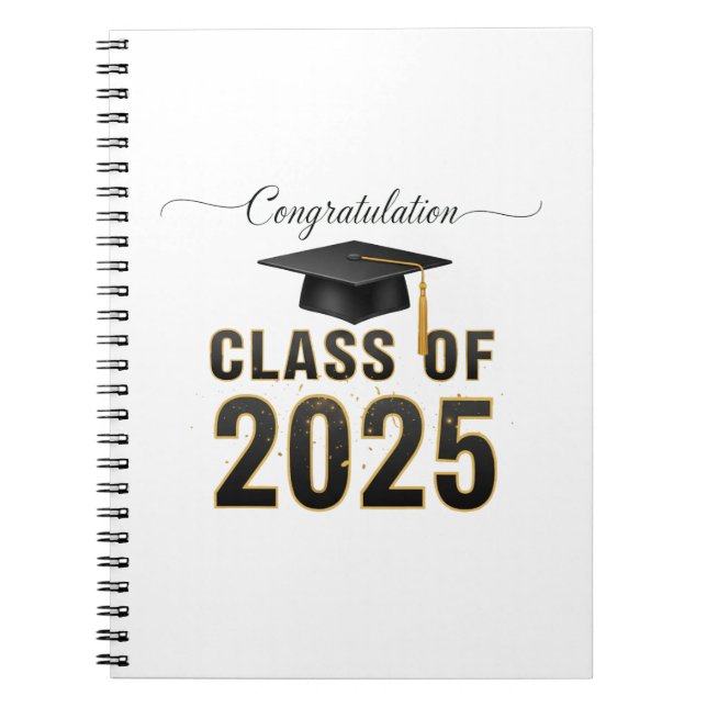 Caderno Espiral Congratulations Class of 2025 (Frente)