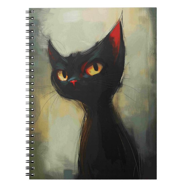 Caderno Espiral Conhecendo o Gato Ninja Preto (Frente)
