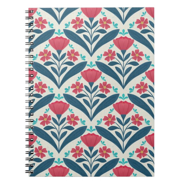 Caderno Espiral Conjunto Flor Cósmica (Frente)