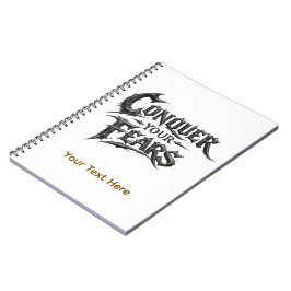 Caderno Espiral Conquiste Seus Medos Motivação Personalizada