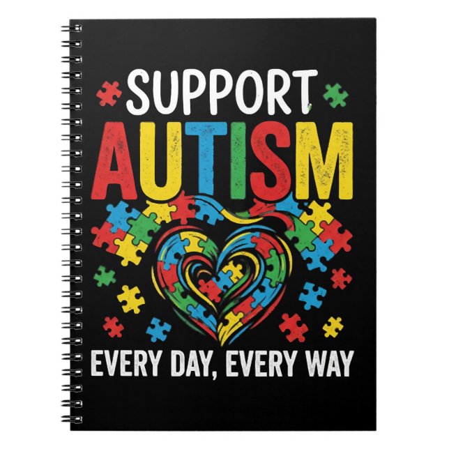 Caderno Espiral Conscientização do autismo (Frente)