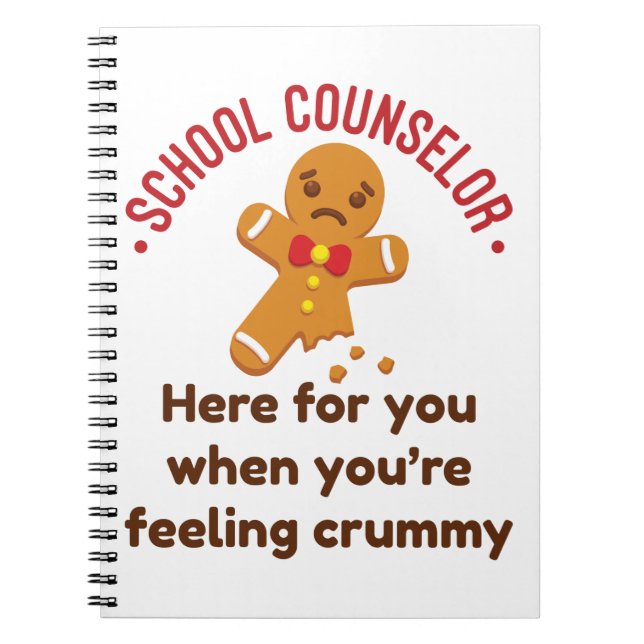 Caderno Espiral Conselheiro Escolar aqui quando você está se senti (Frente)