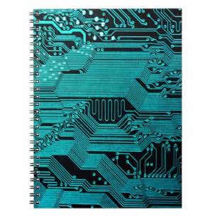 Caderno Espiral Conselho de circuito. Tecnologia de hardware de co