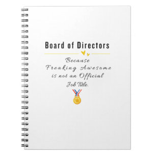Caderno Espiral Conselho de diretores