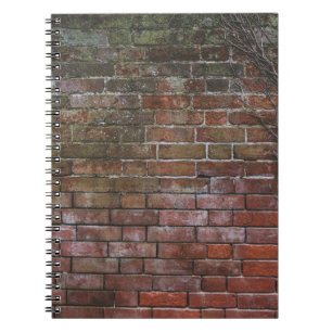 Caderno Espiral Conselho de madeira castanha e preta