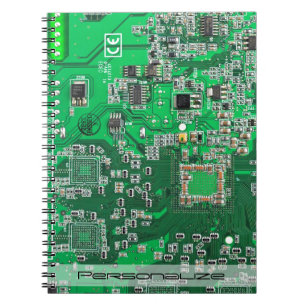Caderno Espiral Conselho do Circuito do Conjunto PCB Verde do Circ