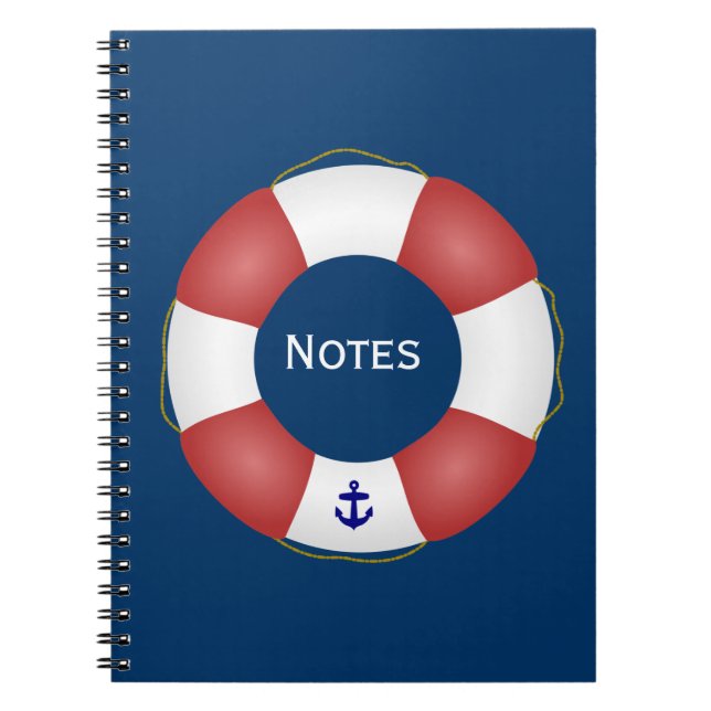 Caderno Espiral Conservante de vida náutico (Frente)