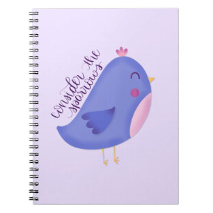 Caderno Espiral Considere o Diário Sparrows