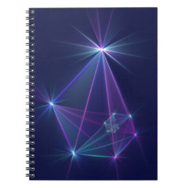 Caderno Espiral Constelação, Arte Fractal Fantástica Abstrata
