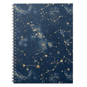 Caderno Espiral Constelação Celeste - Noite Estrelada