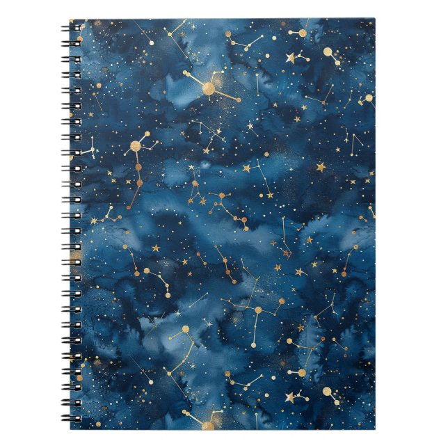 Caderno Espiral Constelação Celestial - Noite Estelar (7) (Frente)