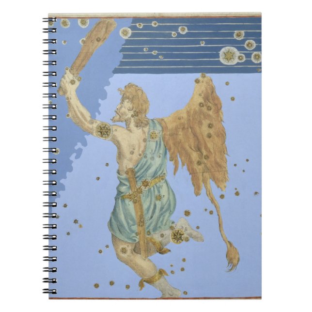 Caderno Espiral Constelação de Orion, de "Uranometria" por Joha (Frente)