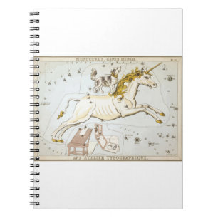Caderno Espiral Constelações - Estrelas - Astronomia - Unicórnio