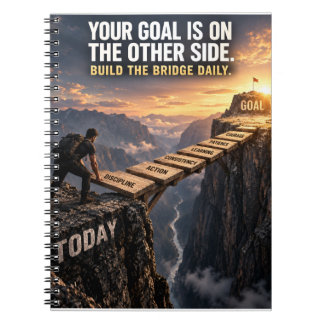 Caderno Espiral Construa Sua Ponte para o Sucesso
