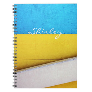 Caderno Espiral Construção com bateria - Abstrato mínimo por ST