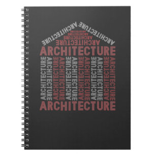 Caderno Espiral Construção de arquitetura gráfica moderna