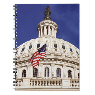 Caderno Espiral Construção do Capitólio dos E.U., Washington DC