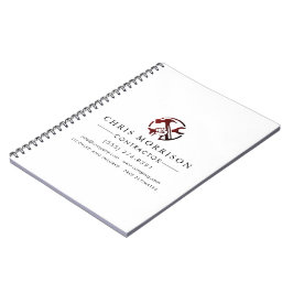Caderno Espiral Construction Business Marketing Logo