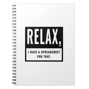 Caderno Espiral Contador CPA Relaxe Tenho Uma Planilha Para Isso