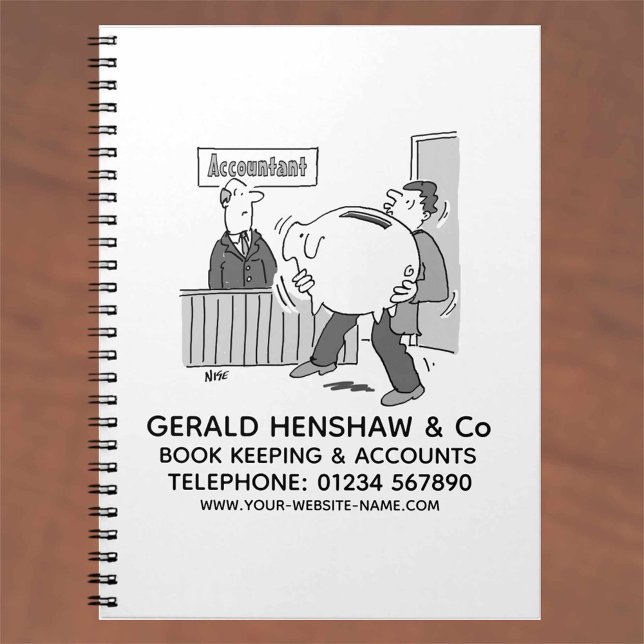 Caderno Espiral Contador Recebe um Grande Cofrinho (Criador carregado)