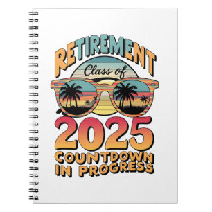 Caderno Espiral Contagem Regressiva para a Turma de Aposentadoria