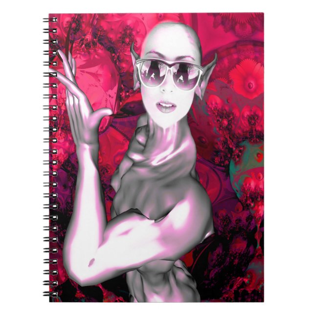 Caderno Espiral Contato de alienígena (Frente)