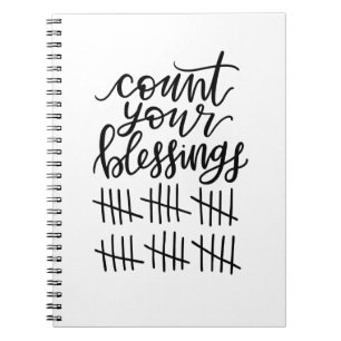 Caderno Espiral conte com seu diário de bênçãos