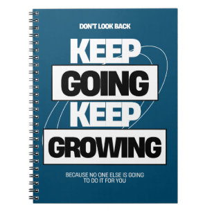 Caderno Espiral Continua A Continuar A Crescer A Inspiração