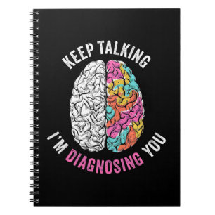 Caderno Espiral Continua A Falar Que Estou A Diagnosticar-Te