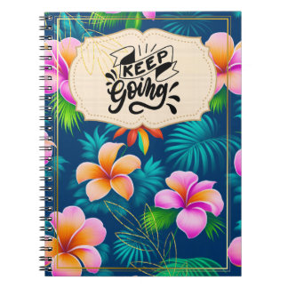 Caderno Espiral Continuar Indo para o Diário de Cotação Motivacion