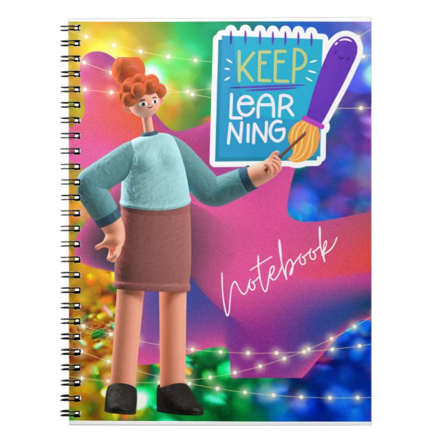 Caderno Espiral Continue aprendendo  (Frente)
