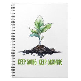 Caderno Espiral Continue, continue crescendo