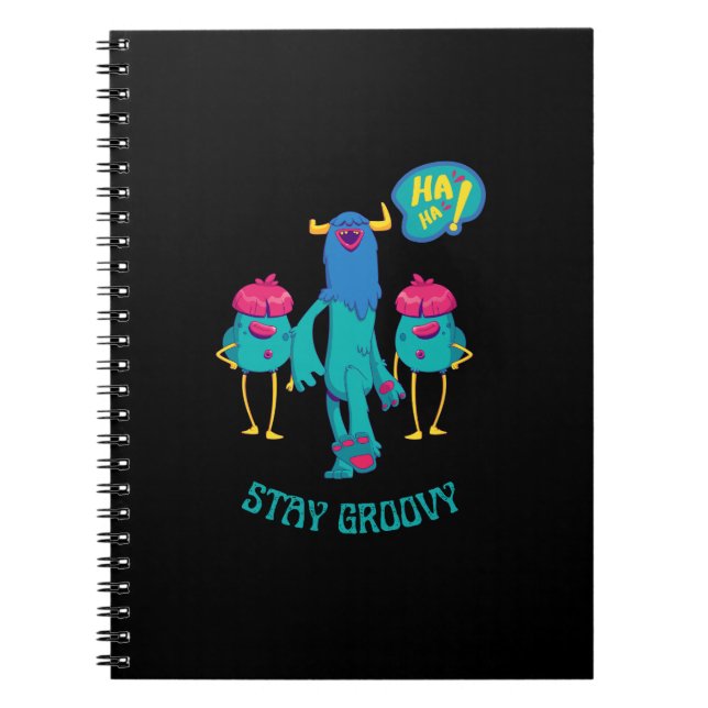 Caderno Espiral continue descontraído em todo lugar, crianças engr (Frente)