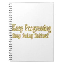 Caderno Espiral "Continue Fazendo Melhor!" Design bonito. Comprar