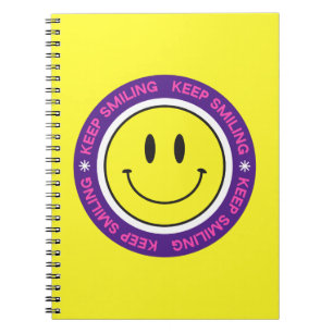 Caderno Espiral Continue sorrindo