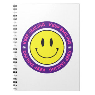Caderno Espiral Continue sorrindo