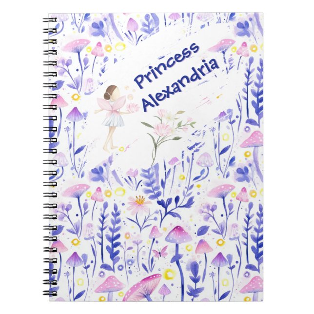 Caderno Espiral Conto de Fada Personalizado (Frente)