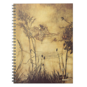 Caderno Espiral Conto de Fadas Vintage, Cordabamba da Fada por Rac