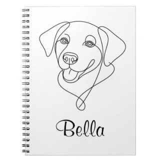 Caderno Espiral Contorno de Cachorro Personalizado