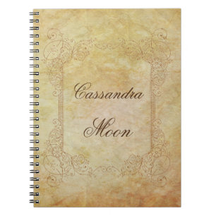 Caderno Espiral Contorno de Fadas Delicadas Personalizadas