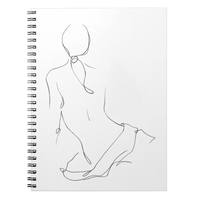 Caderno Espiral Contorno Gestural (Frente)