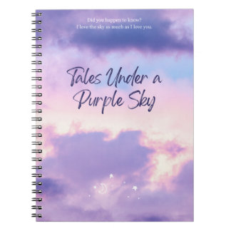 Caderno Espiral Contos sob um céu roxo