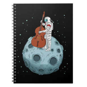 Caderno Espiral Contrabando Jazz Music Upright Bass Duplo